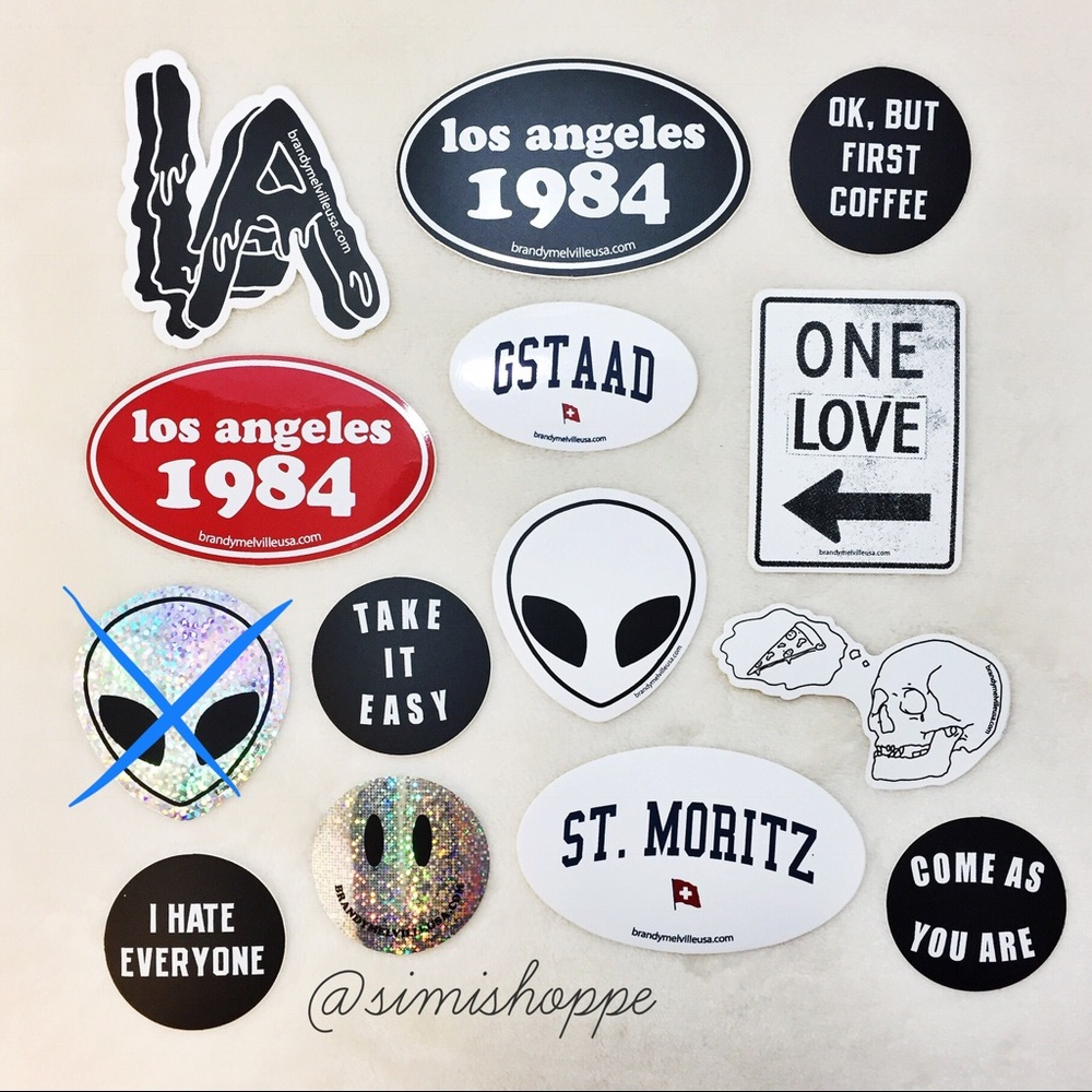 20 Brandy Melville Stickers Bundle